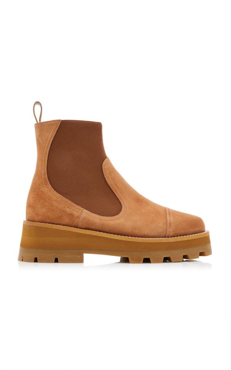 Clayton Crystal-Trimmed Suede Ankle Boots
