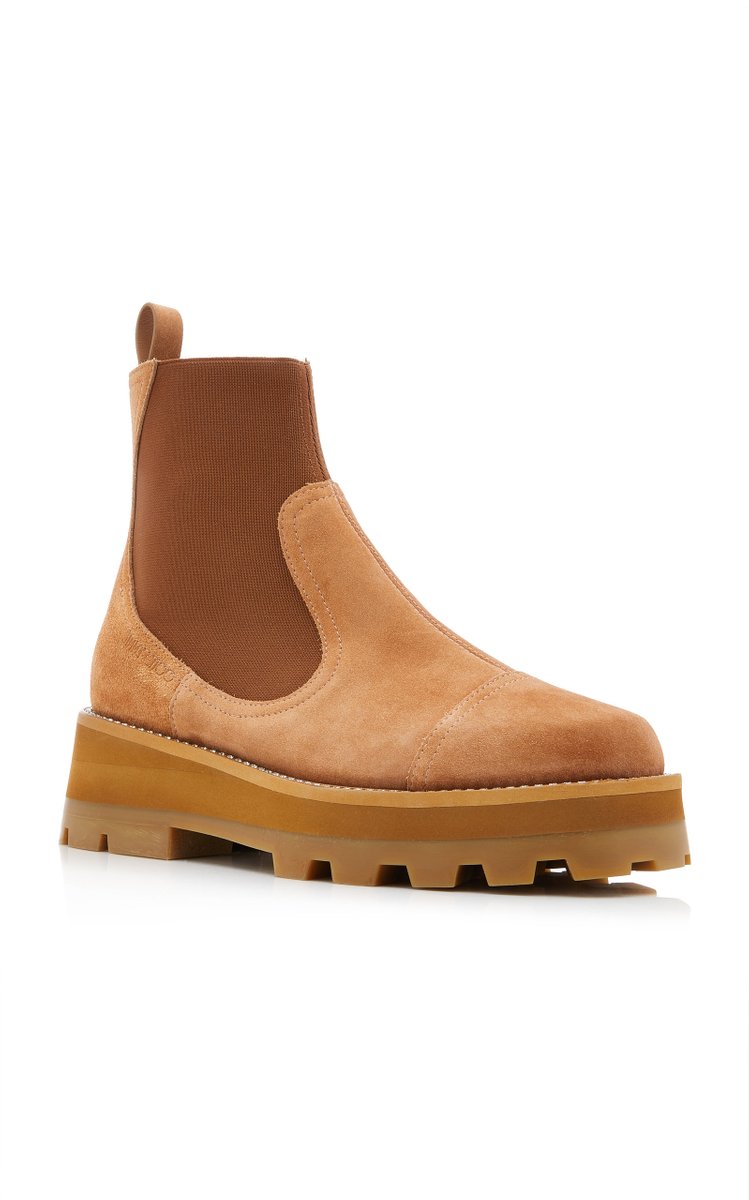 Clayton Crystal-Trimmed Suede Ankle Boots