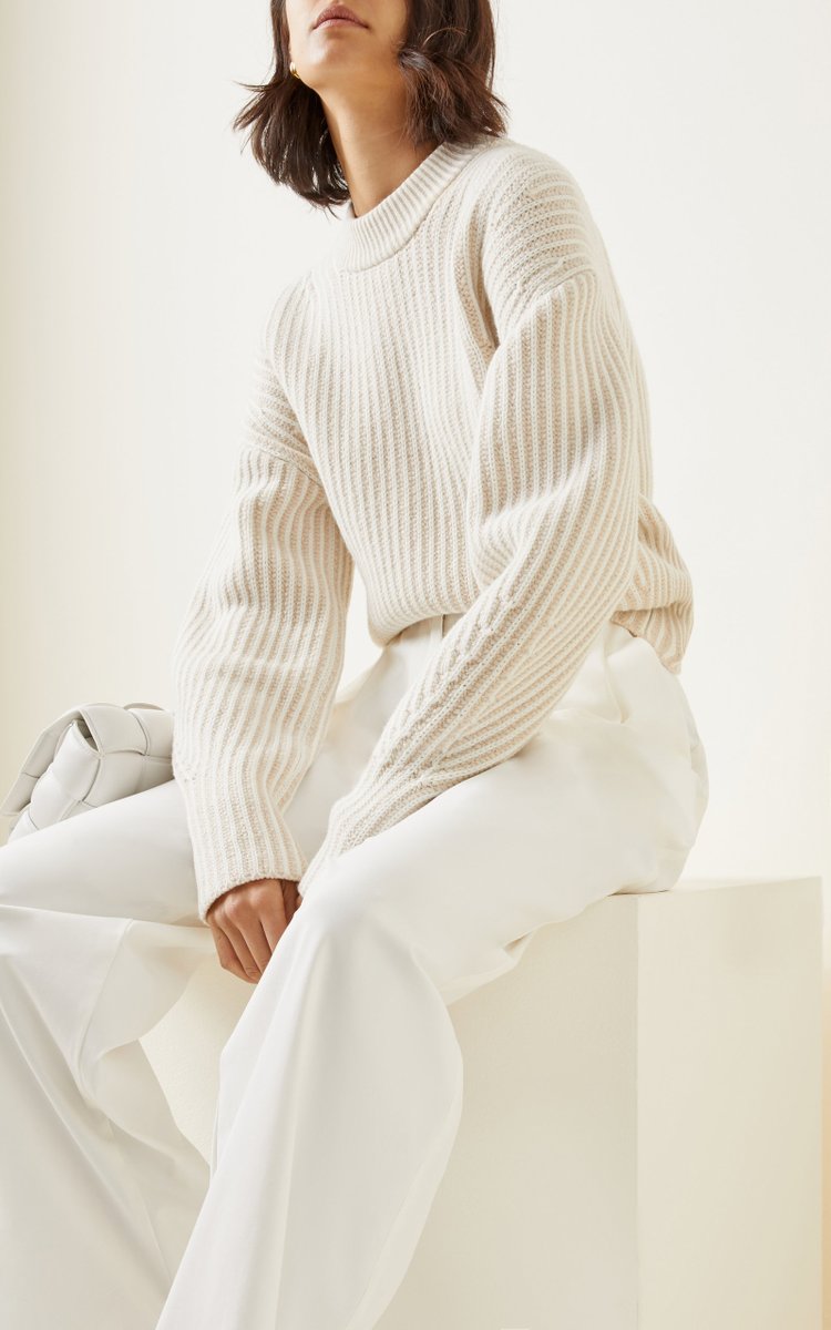 Oversized Striped Wool-Blend Sweater