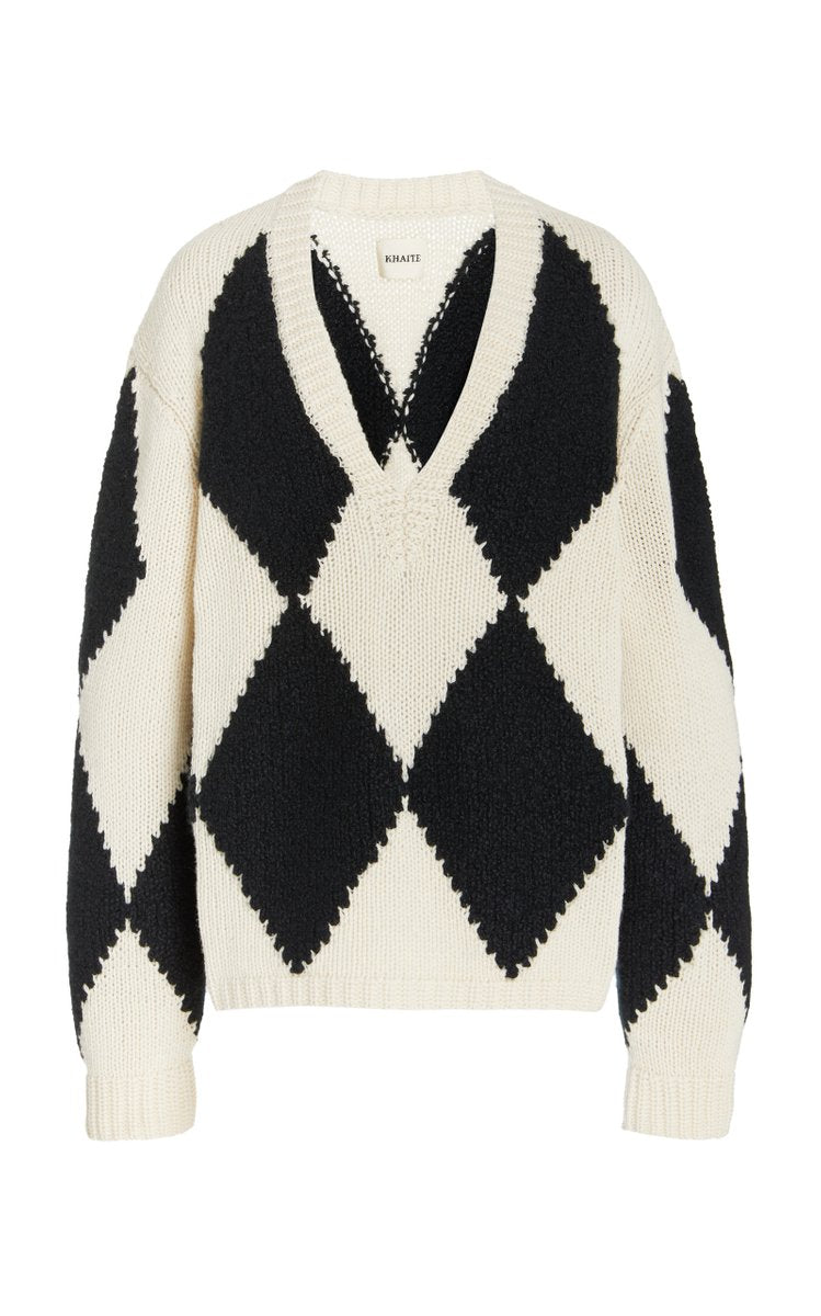 Valerie Intarsia-Knit Cashmere Sweater