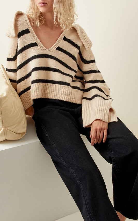 Evi Striped Cashmere Sweater