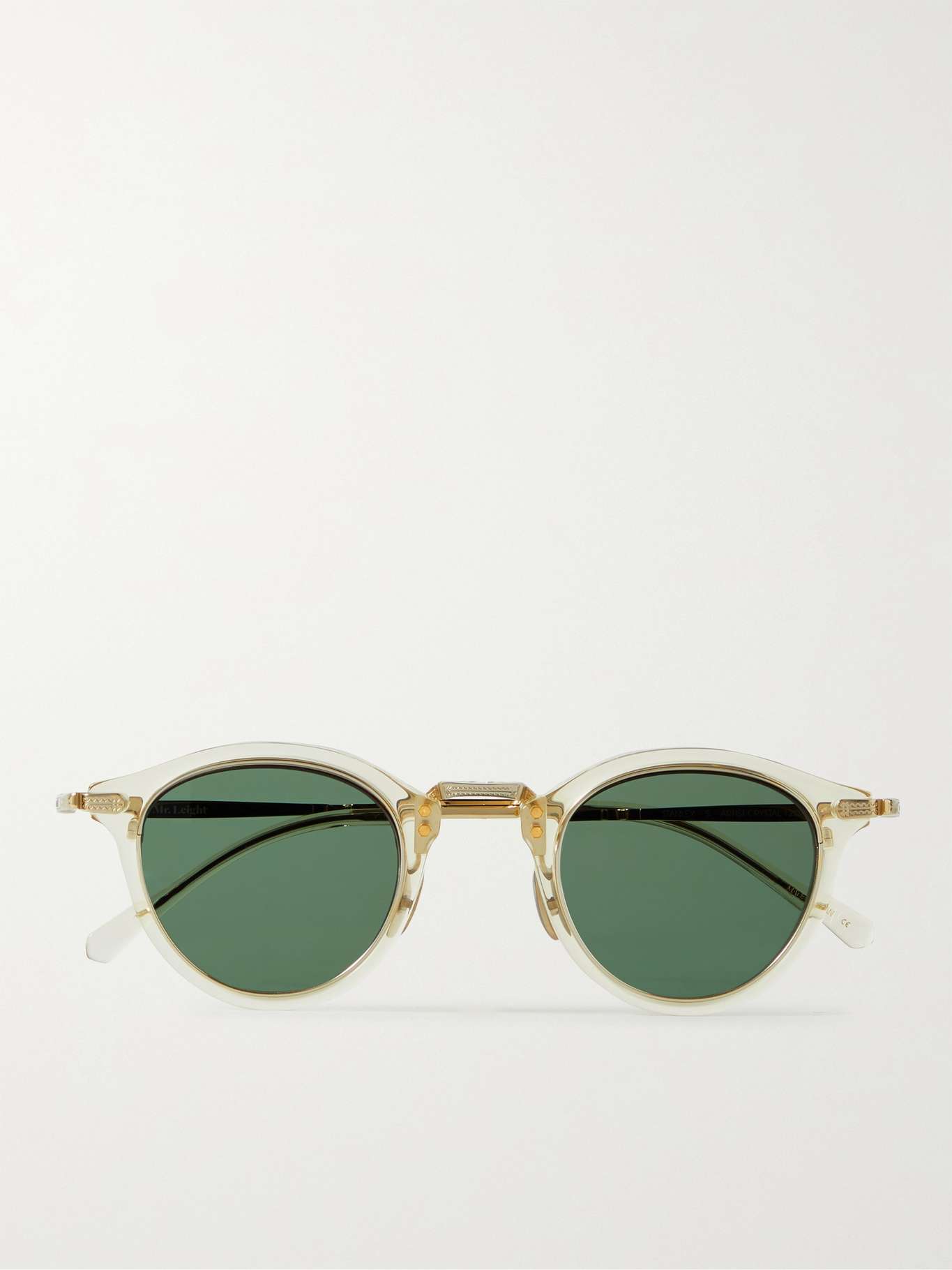 Stanley S Round-Frame Acetate and Gold-Tone Sunglasses