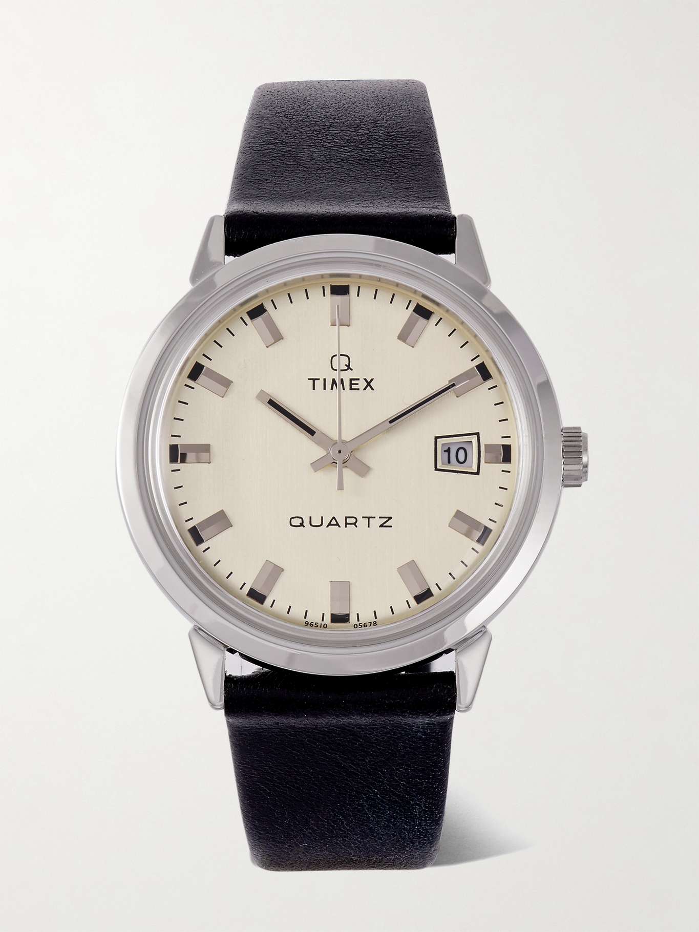 Q Timex 1978 Reissue 35mm Stainless Steel and Leather Watch