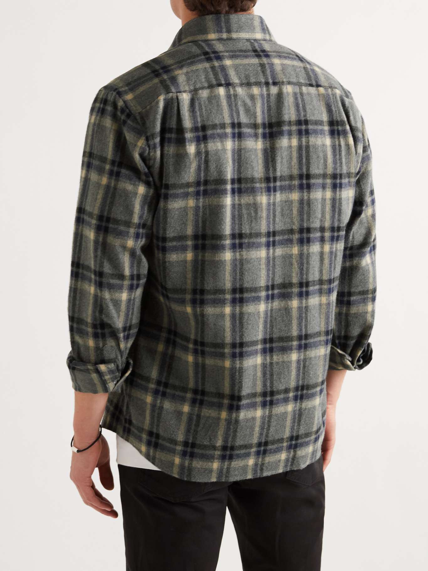 Checked Cotton-Flannel Shirt