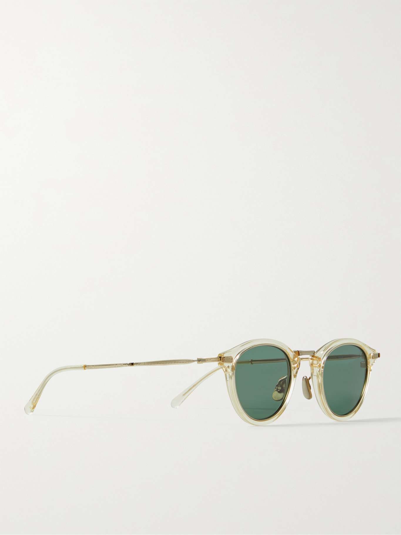 Stanley S Round-Frame Acetate and Gold-Tone Sunglasses