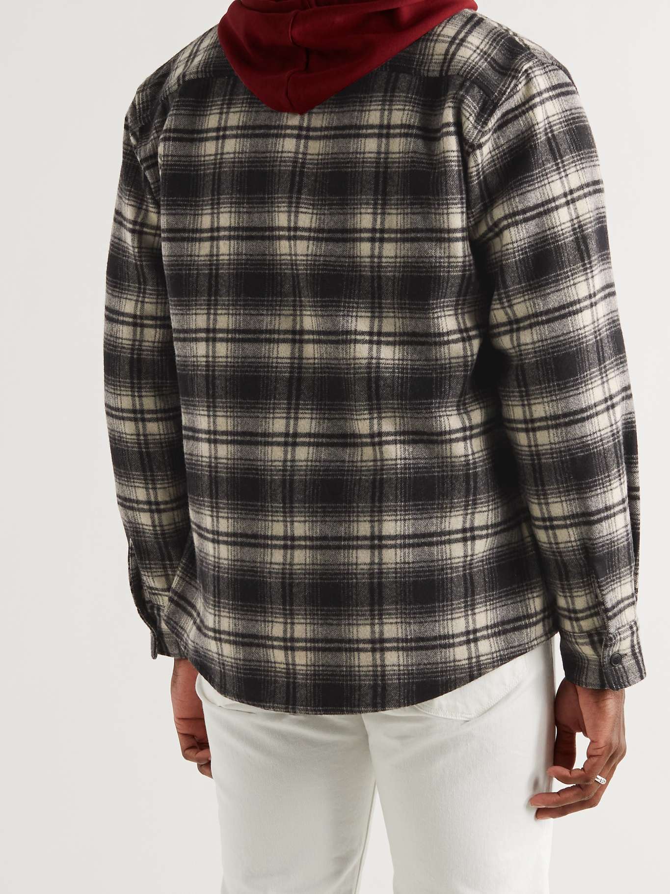 Leo Checked Wool-Blend Flannel Shirt