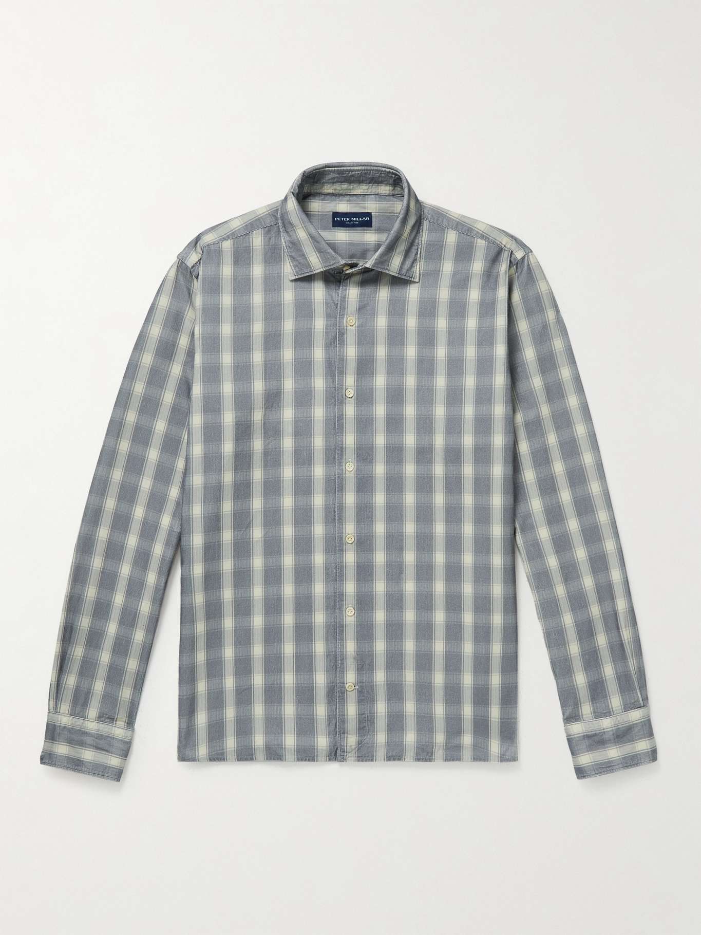 Checked Cotton-Corduroy Shirt