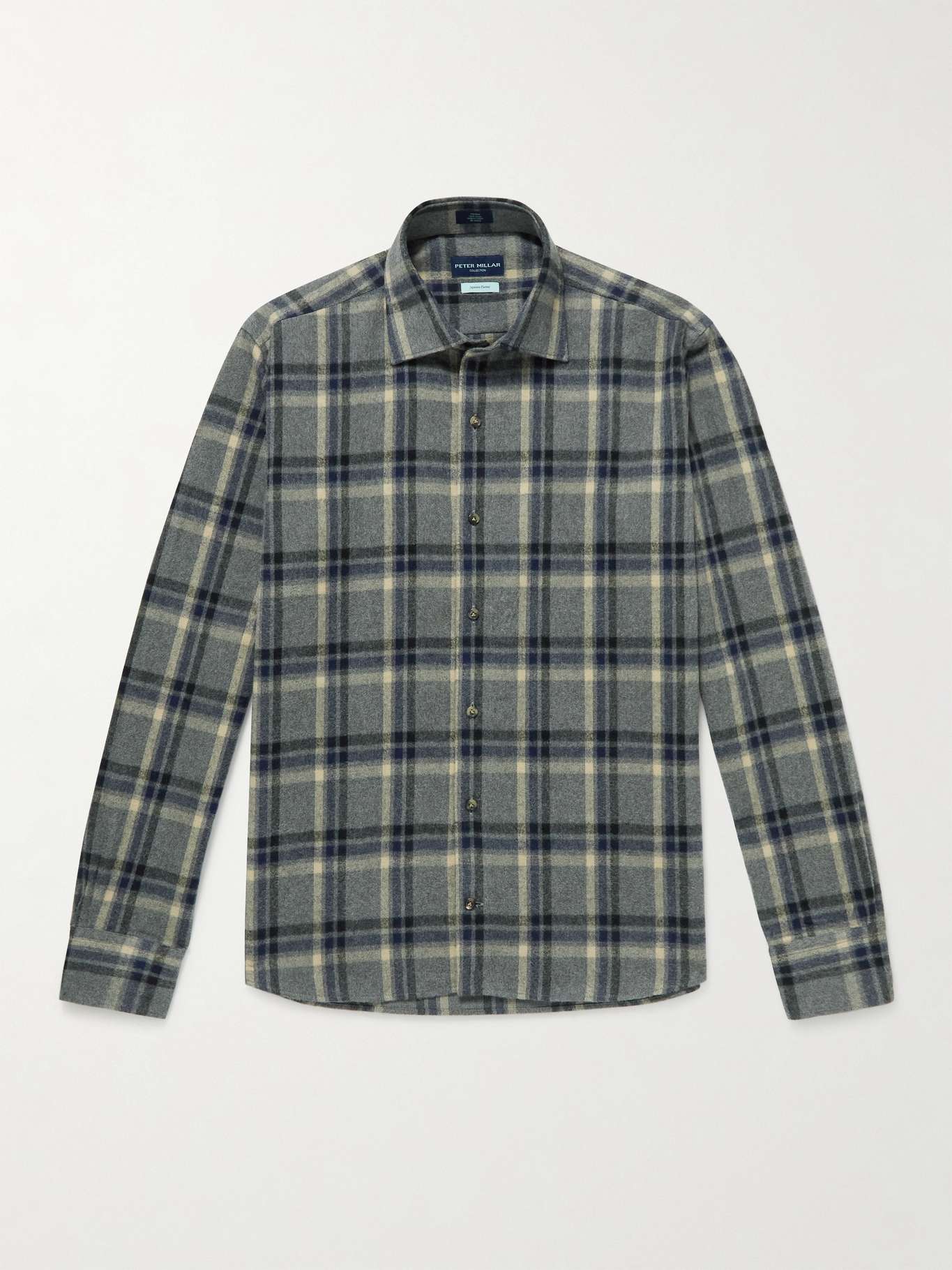 Checked Cotton-Flannel Shirt