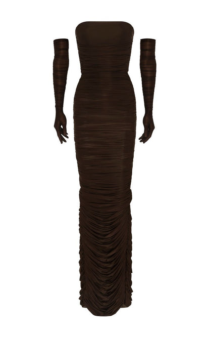 Huntley Ruched Column Dress