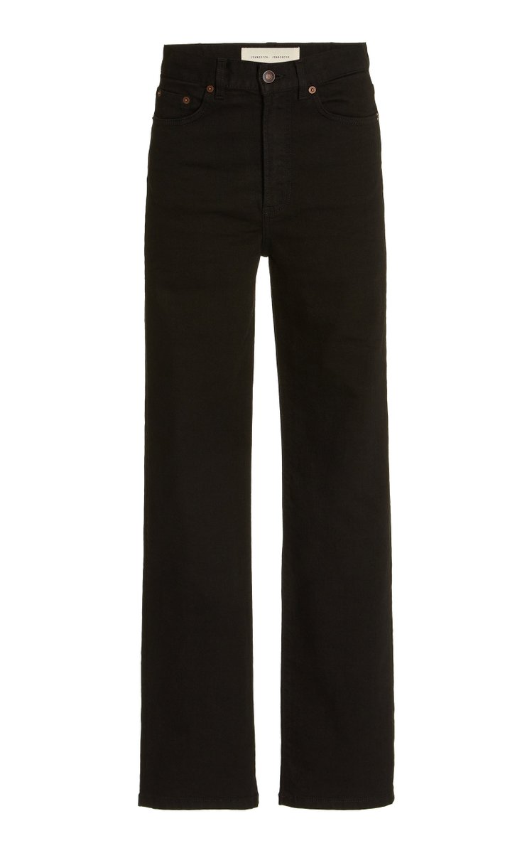 Eiffel Stretch High-Rise Organic Cotton Straight-Leg Jeans