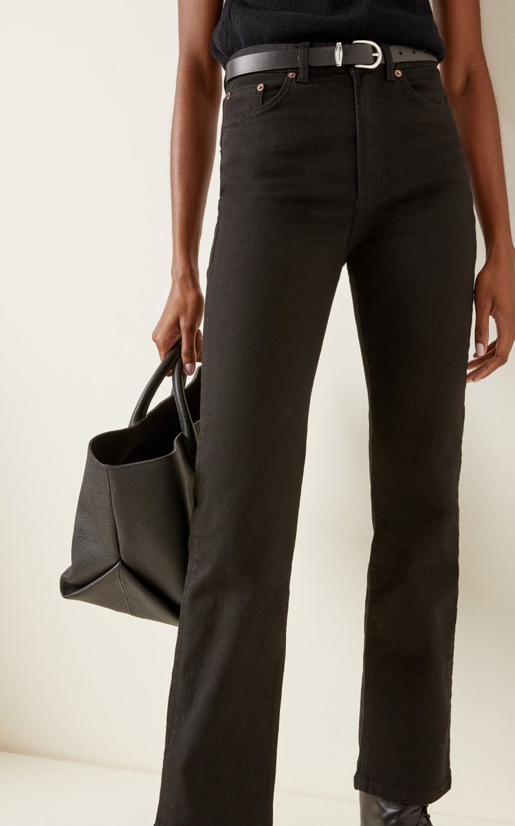 Eiffel Stretch High-Rise Organic Cotton Straight-Leg Jeans