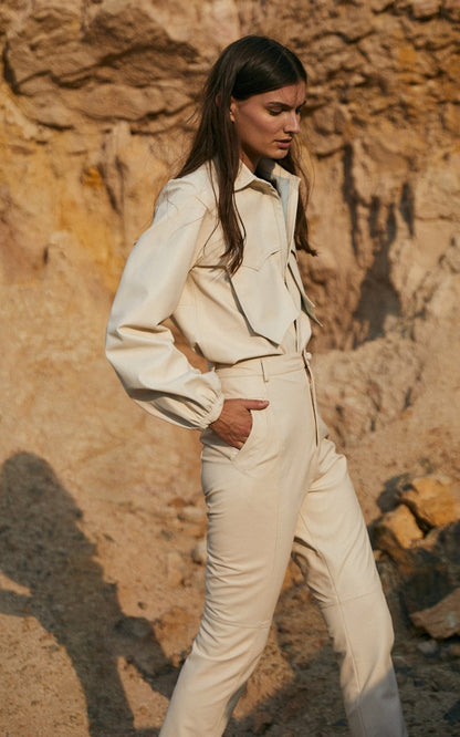 Trayectoria Leather Top