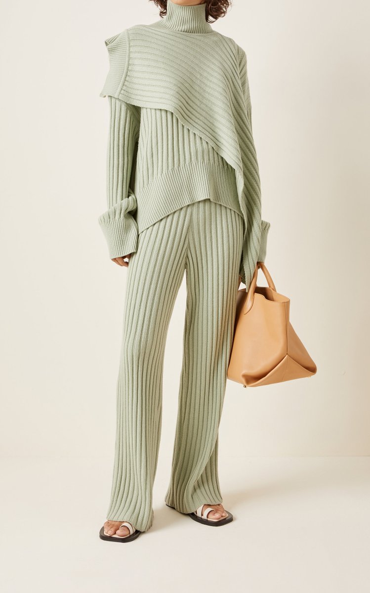 Ribbed-Knit Turtleneck Sweater