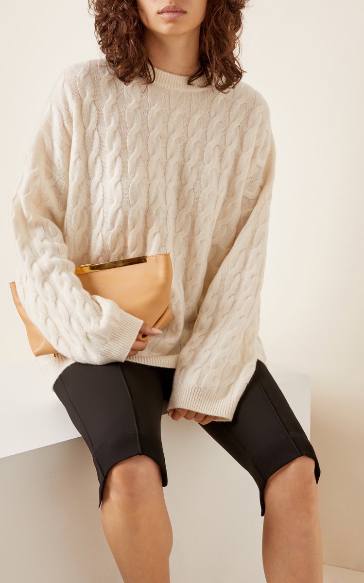 Seymour Oversized Cable-Knit Cashmere Sweater