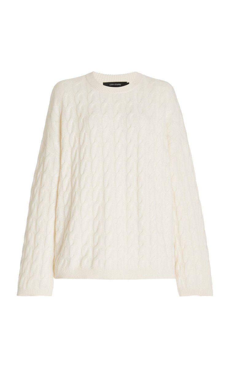 Seymour Oversized Cable-Knit Cashmere Sweater