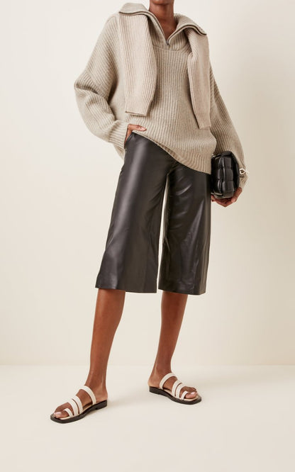 Tierra Cashmere Half-Zip Sweater