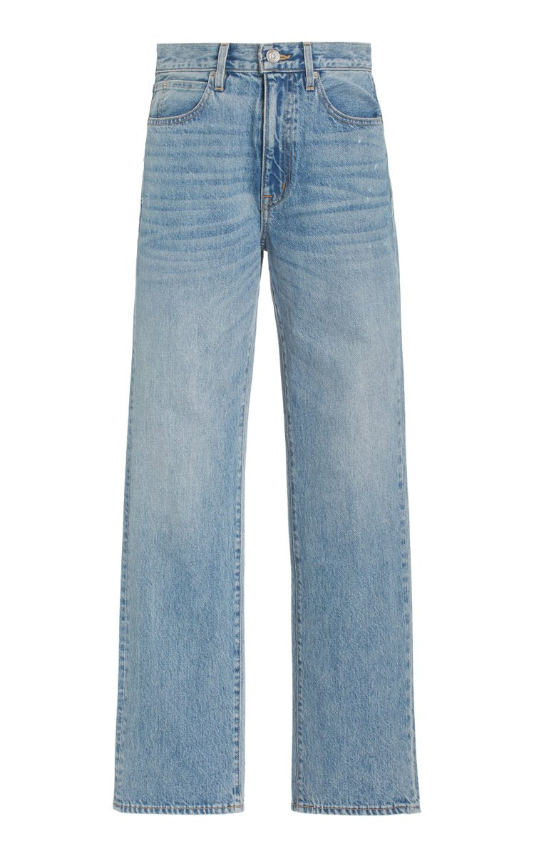 London Rigid High-Rise Organic Cotton Straight-Leg Jeans