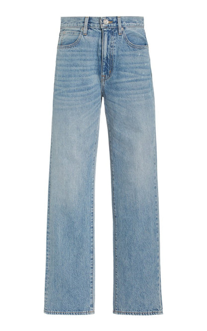London Rigid High-Rise Organic Cotton Straight-Leg Jeans