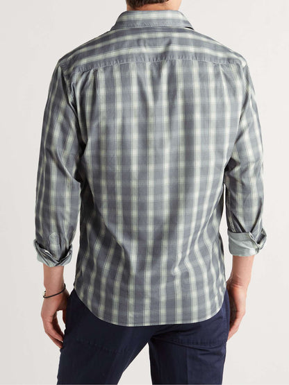 Checked Cotton-Corduroy Shirt
