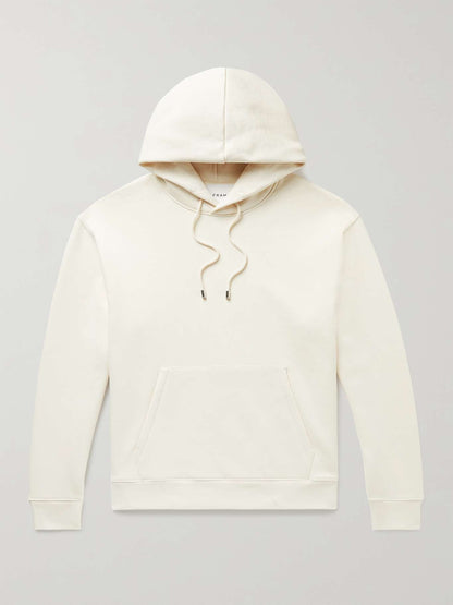 Logo-Appliquéd Fleece-Back Cotton-Blend Jersey Hoodie