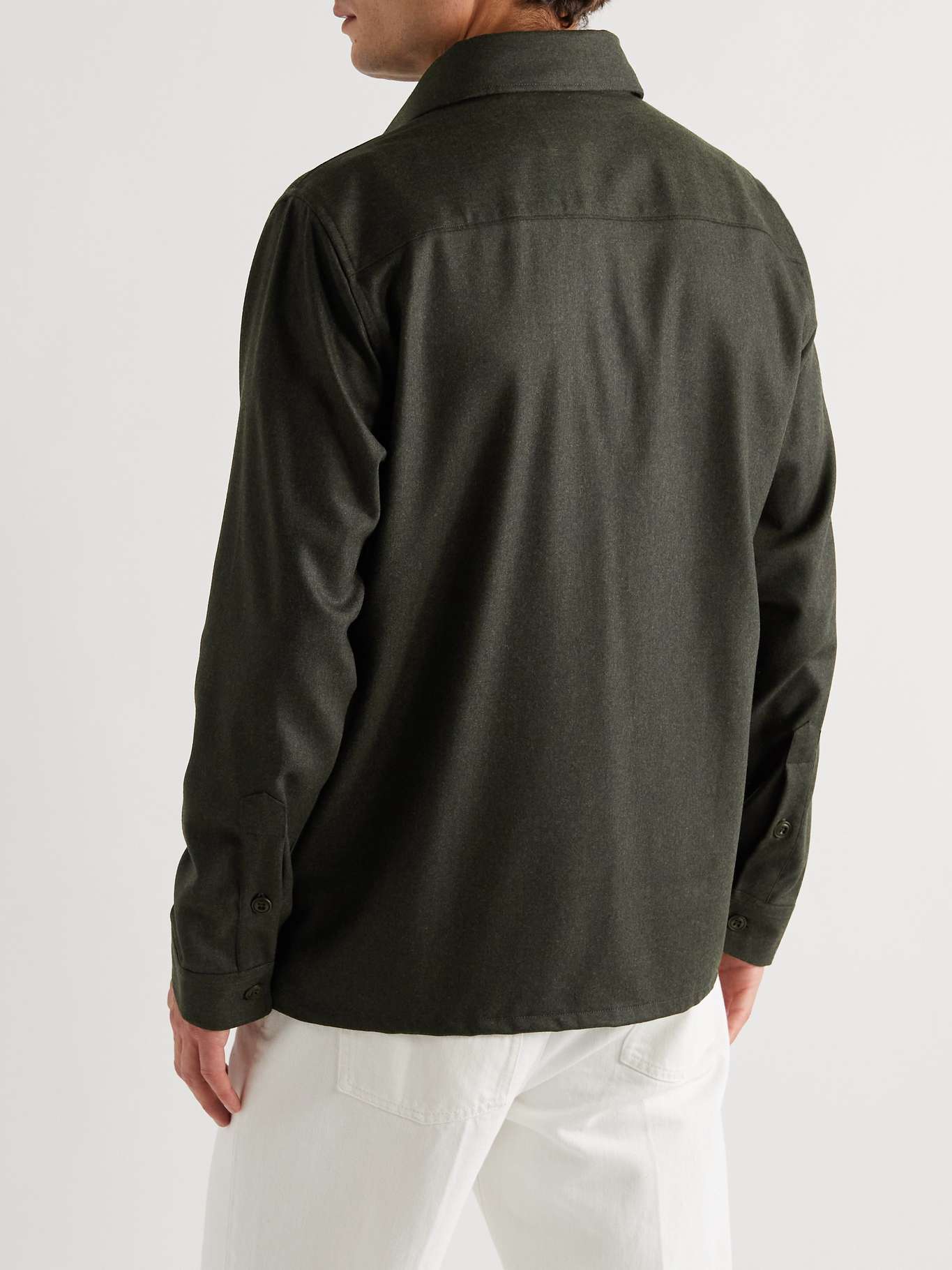 Wool-Flannel Overshirt