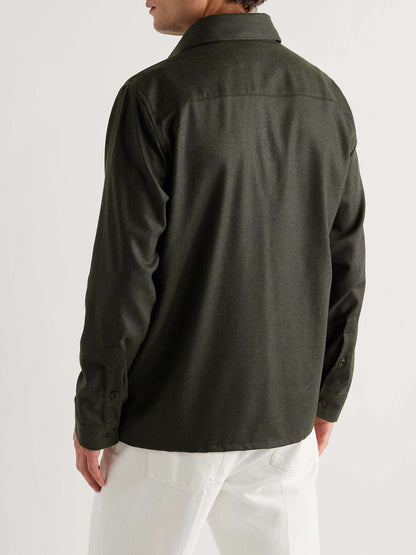 Wool-Flannel Overshirt