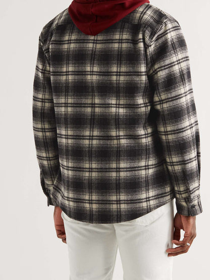 Leo Checked Wool-Blend Flannel Shirt