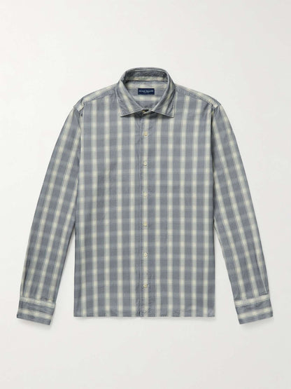 Checked Cotton-Corduroy Shirt