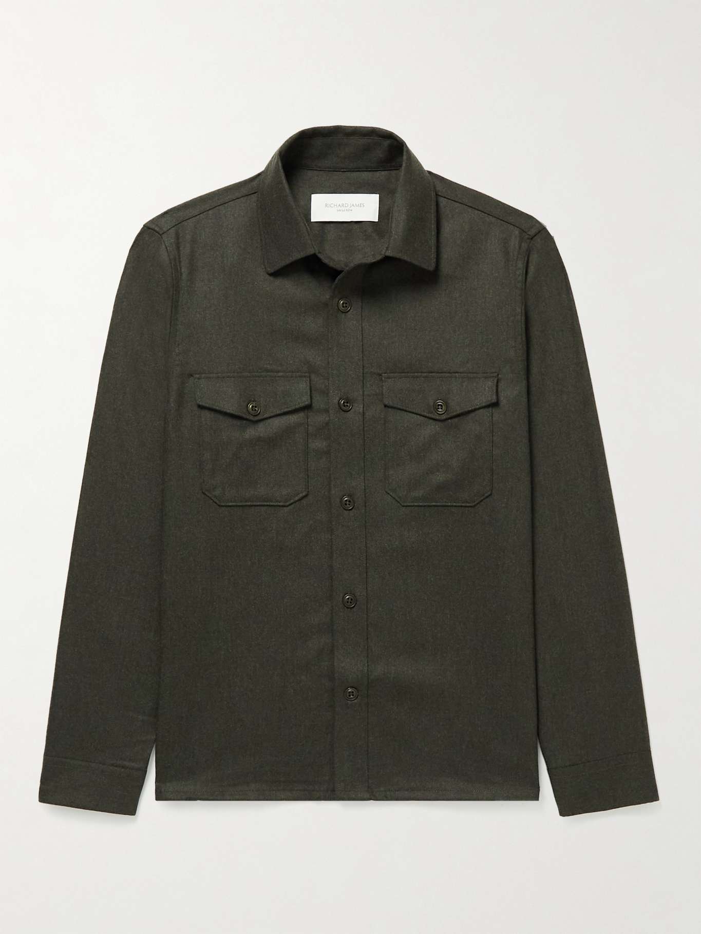 Wool-Flannel Overshirt