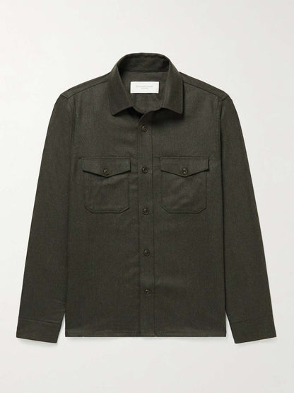 Wool-Flannel Overshirt