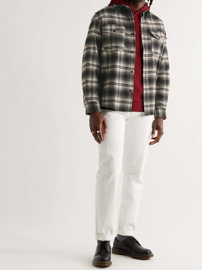 Leo Checked Wool-Blend Flannel Shirt